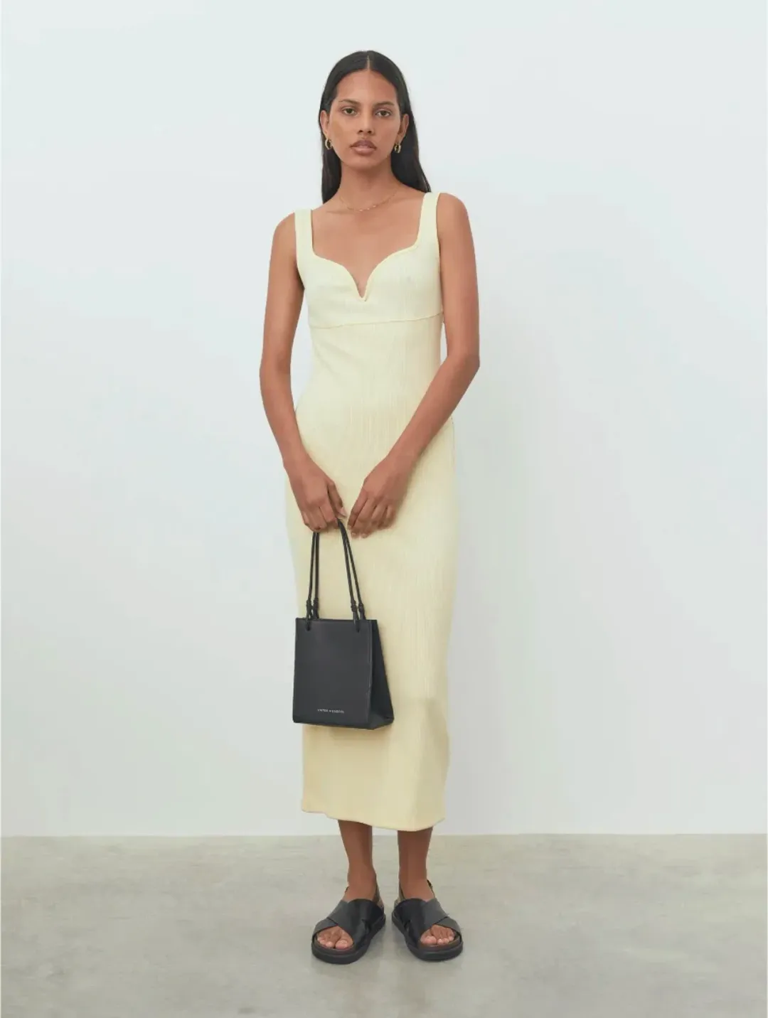 Viktoria & Woods Margarita Dress Lemon Marle Size 3 for rent on The Volte - main image