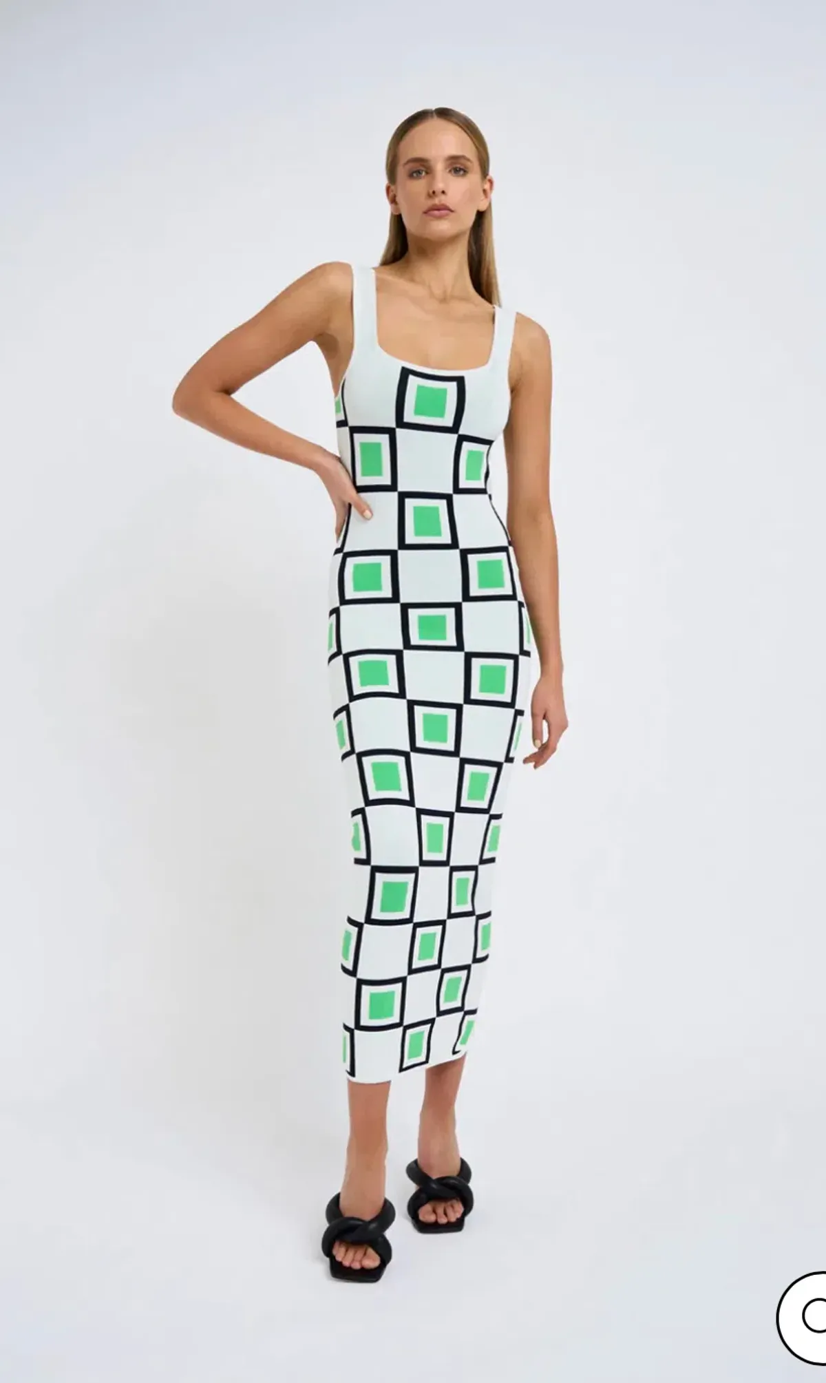 By Johnny Lapari Knit Midi Dress Multi Size 10 - Image 1