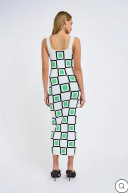 By Johnny Lapari Knit Midi Dress Multi Size 10 for rent on The Volte - image 2