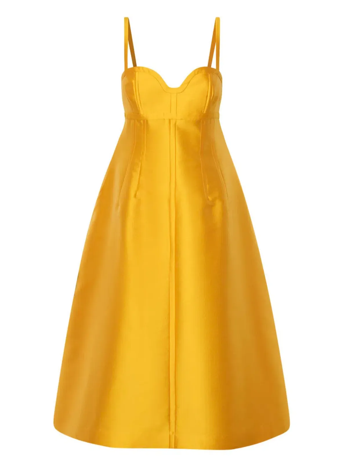 Oroton Sculptured Bodice Dress Marigold Size 8 - Image 5