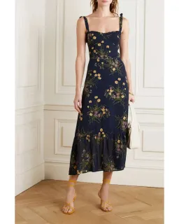 Reformation Nikita Dress Mademoiselle Floral Size AU 10 for rent on The Volte - image 1