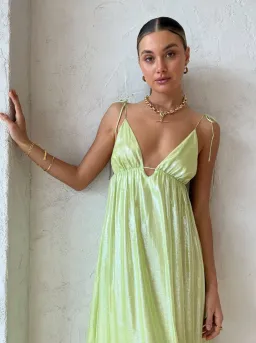 Manning Cartel Neon Heart Dress Green Size 6 for rent on The Volte - image 2