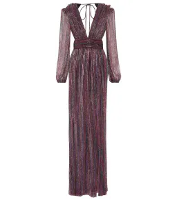 Rebecca Vallance Casey Open-back Lurex Gown Multi Size 8 for rent on The Volte - image 4