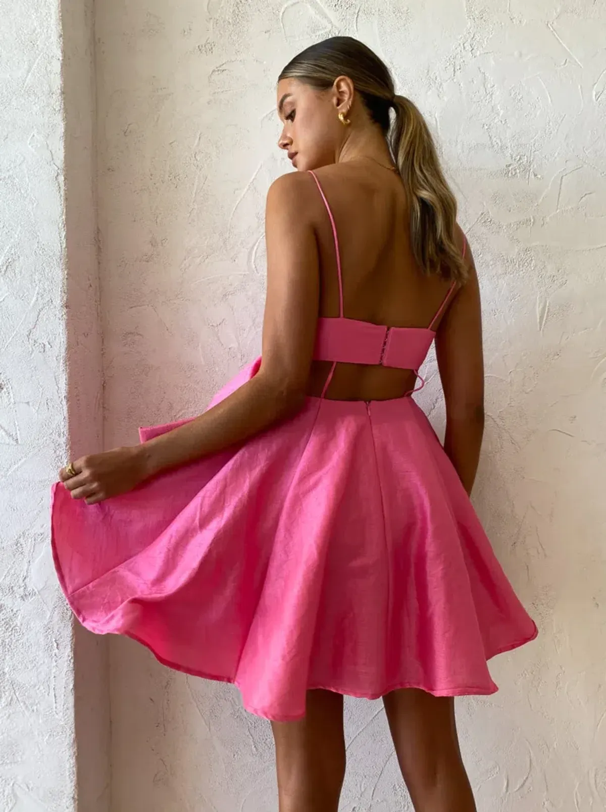 Helen O’connor Valentine Dress In Flamingo Pink Size AU 10 - Image 6