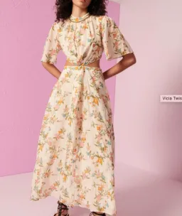 Kate Ford Vicia Twist Dress Nude Size 4 / AU 14 for rent on The Volte - image 1