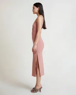 Bec & Bridge Livania Cut Out Midi Dress Grapefruit Size 8 / S for rent on The Volte - image 2