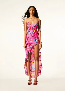 Mirae Paris Valentina Butterfly Rose Dress Pink Size Au 6 for rent on The Volte - image 1