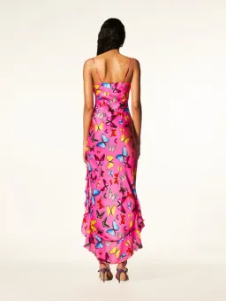 Mirae Paris Valentina Butterfly Rose Dress Pink Size Au 6 for rent on The Volte - image 2