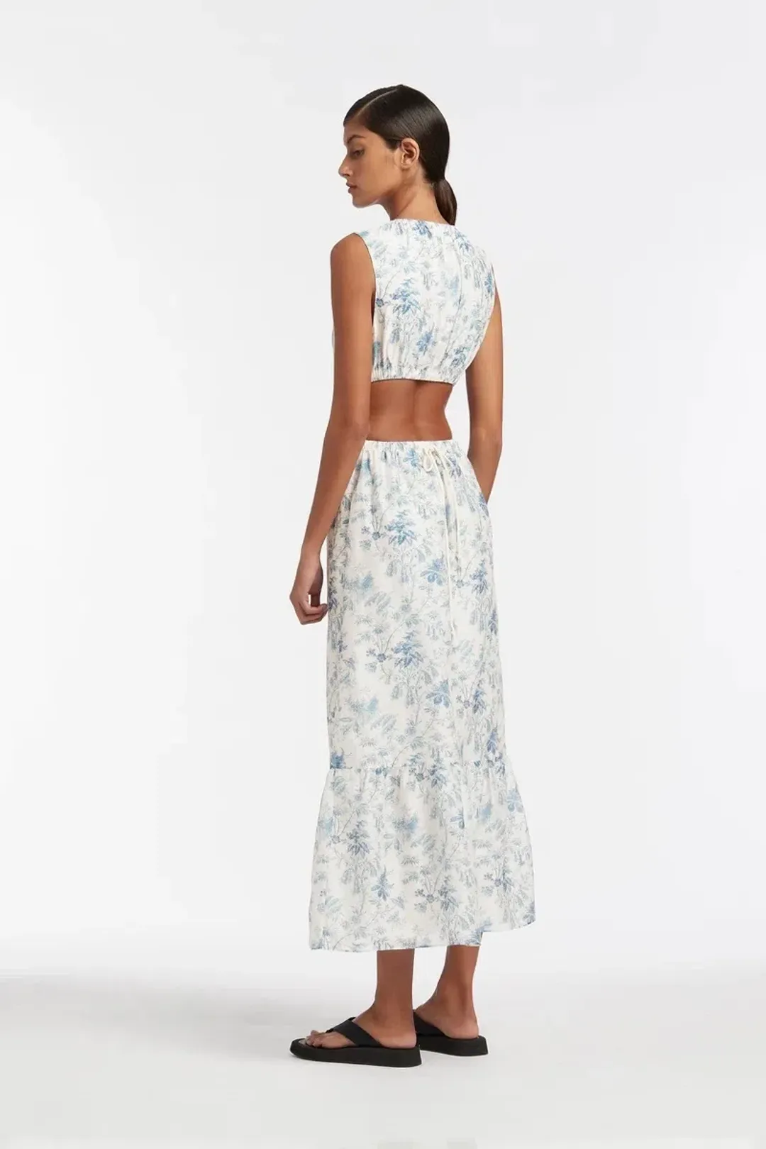 Sir the label Clementine Cut Out Dress Floral Size 8 for rent on The Volte - main image