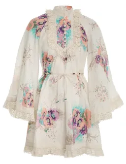 Zimmermann Jude Lace Trim Swing Dress Floral Size 1 / Au 10 for rent on The Volte - image 2