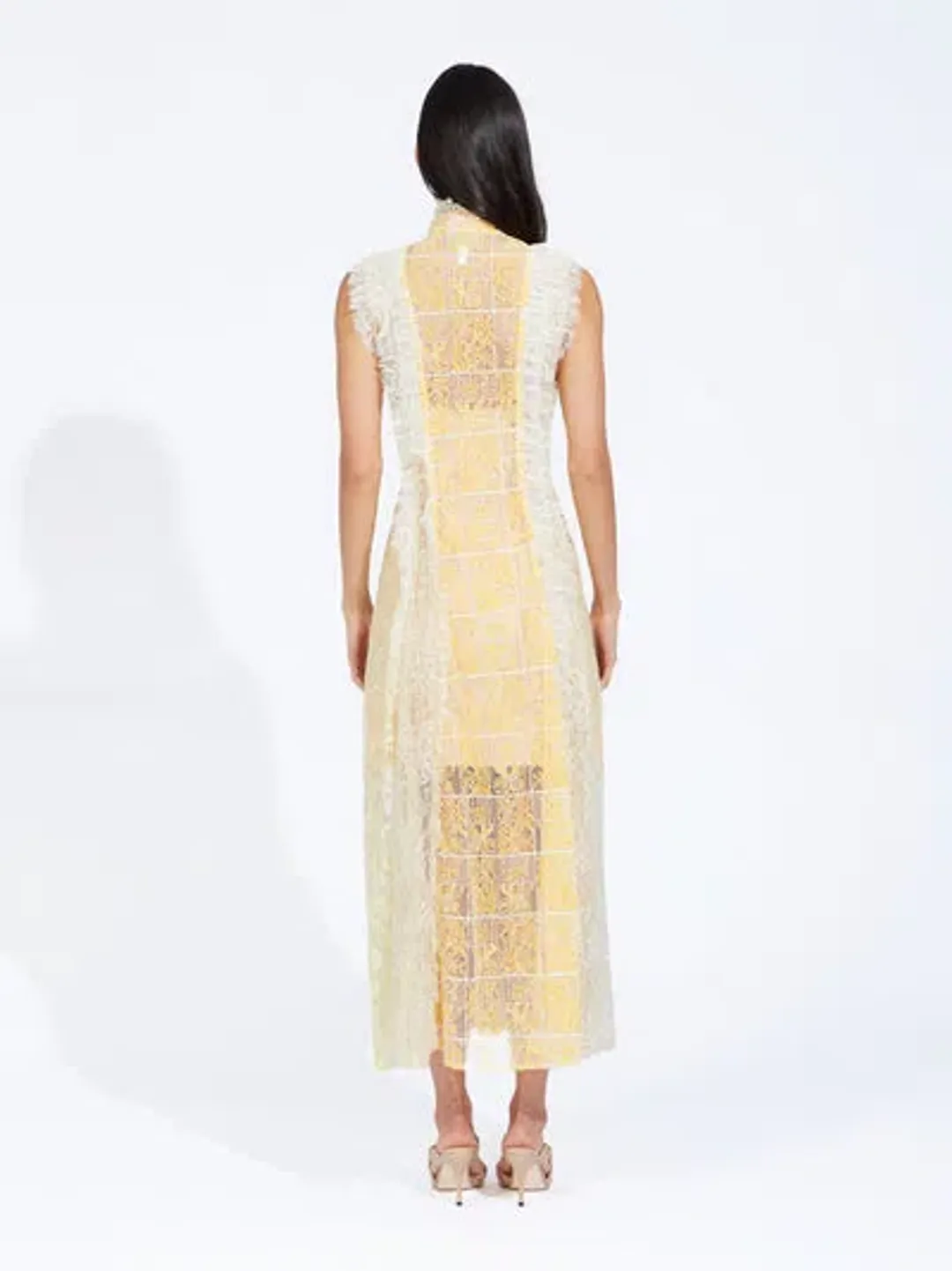 Alice McCall Oh! You Pretty Thing Midi Dress Yellow Size 6 for rent on The Volte - main image