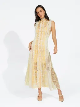 Alice McCall Oh! You Pretty Thing Midi Dress Yellow Size 6 for rent on The Volte - image 1