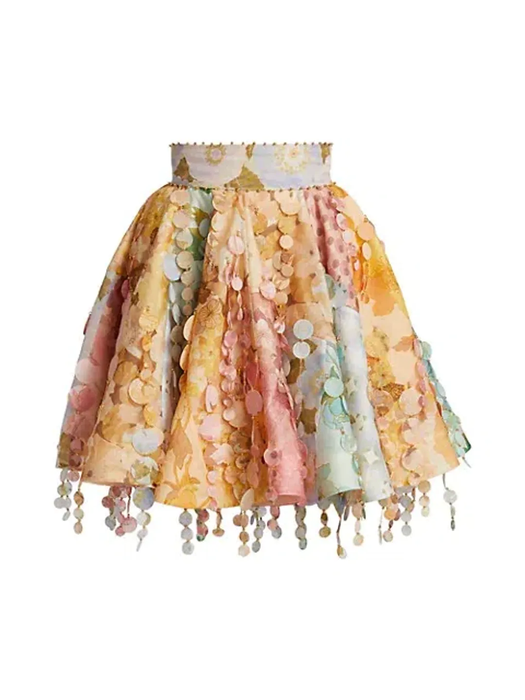 Zimmermann Tempo Patch Mini Skirt Print Size 1 / Au 10 for rent on The Volte - main image