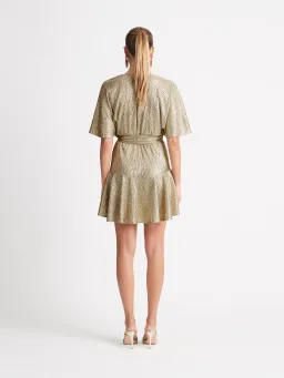 Sheike Isabel Mini Dress Gold Size 10 / M for rent on The Volte - image 3