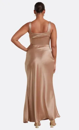 Bec & Bridge Dreamer Square Neck Dress Golden Size 8 for rent on The Volte - image 2