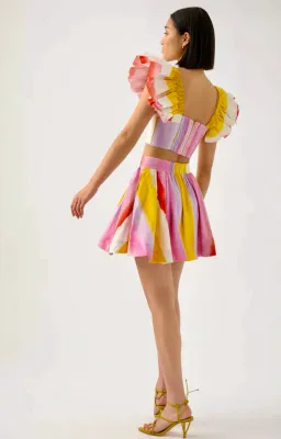 Aje Imagination Mini Skirt and Top Set Multi Size 8 for rent on The Volte - image 3