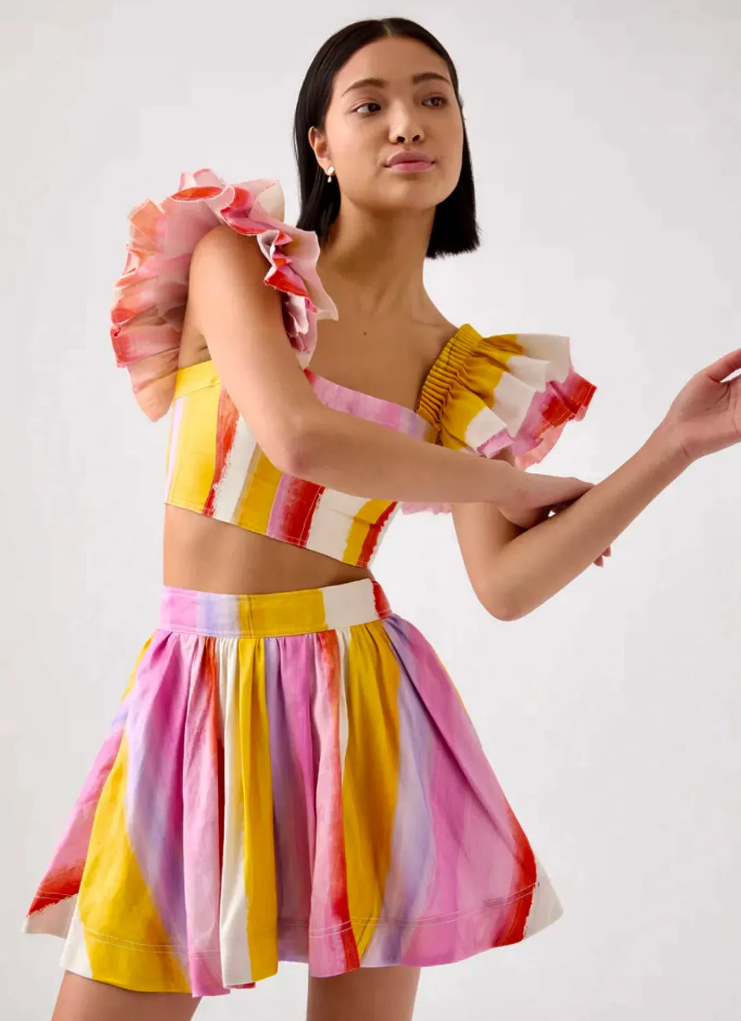 Aje Imagination Mini Skirt and Top Set Multi Size 8 for rent on The Volte - main image