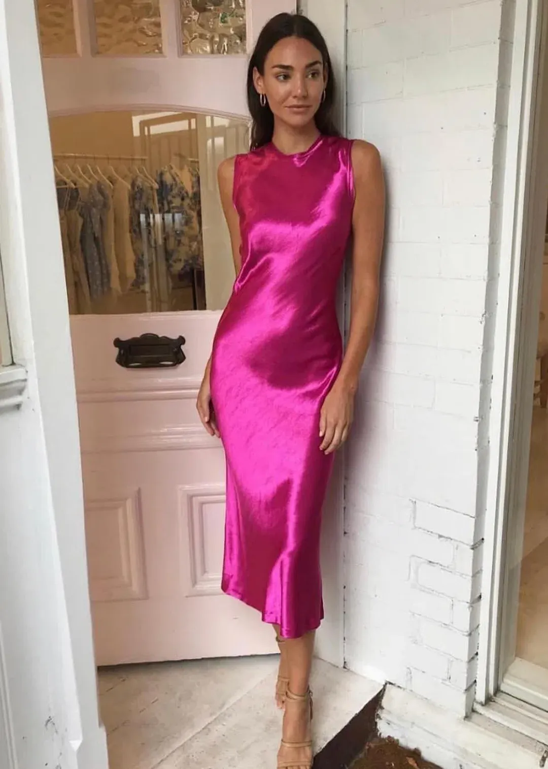 Rebecca Vallance Loren Dress Pink Size 10 for rent on The Volte - main image