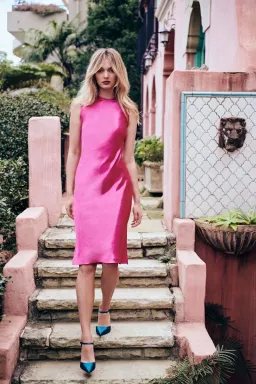 Rebecca Vallance Loren Dress Pink Size 10 for rent on The Volte - image 1