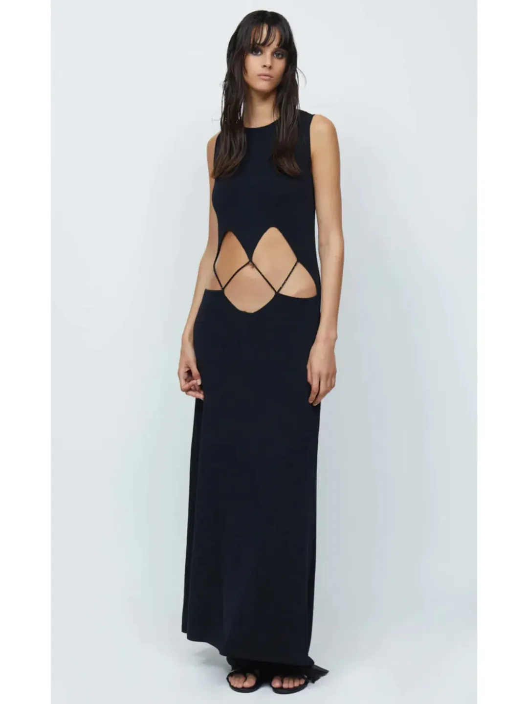 Bec & Bridge Skylar Suspend Knit Maxi Black Size AU 6 for rent on The Volte - main image