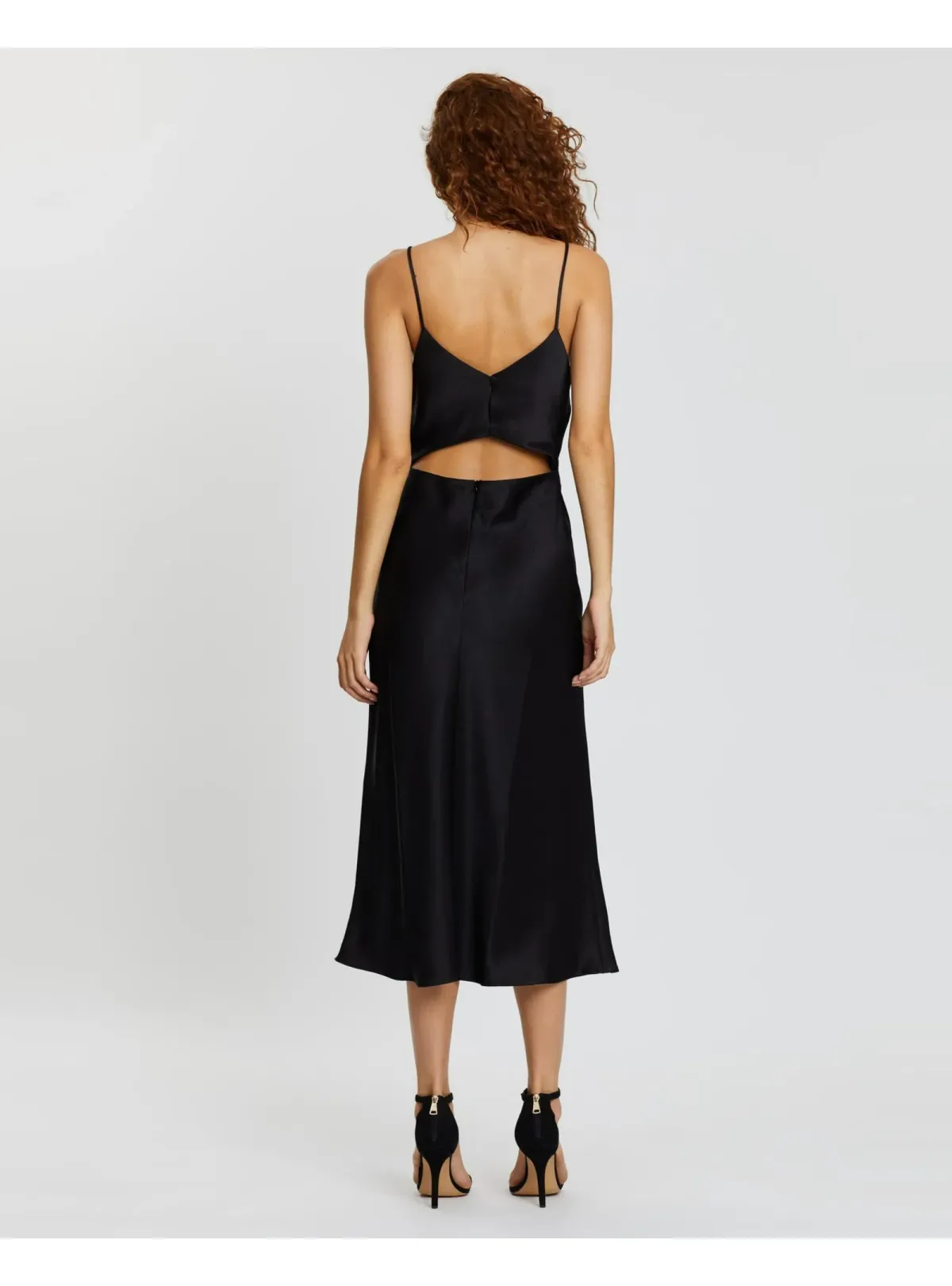 Bec & Bride Mila Midi Dress Black Size AU 6 - Image 4