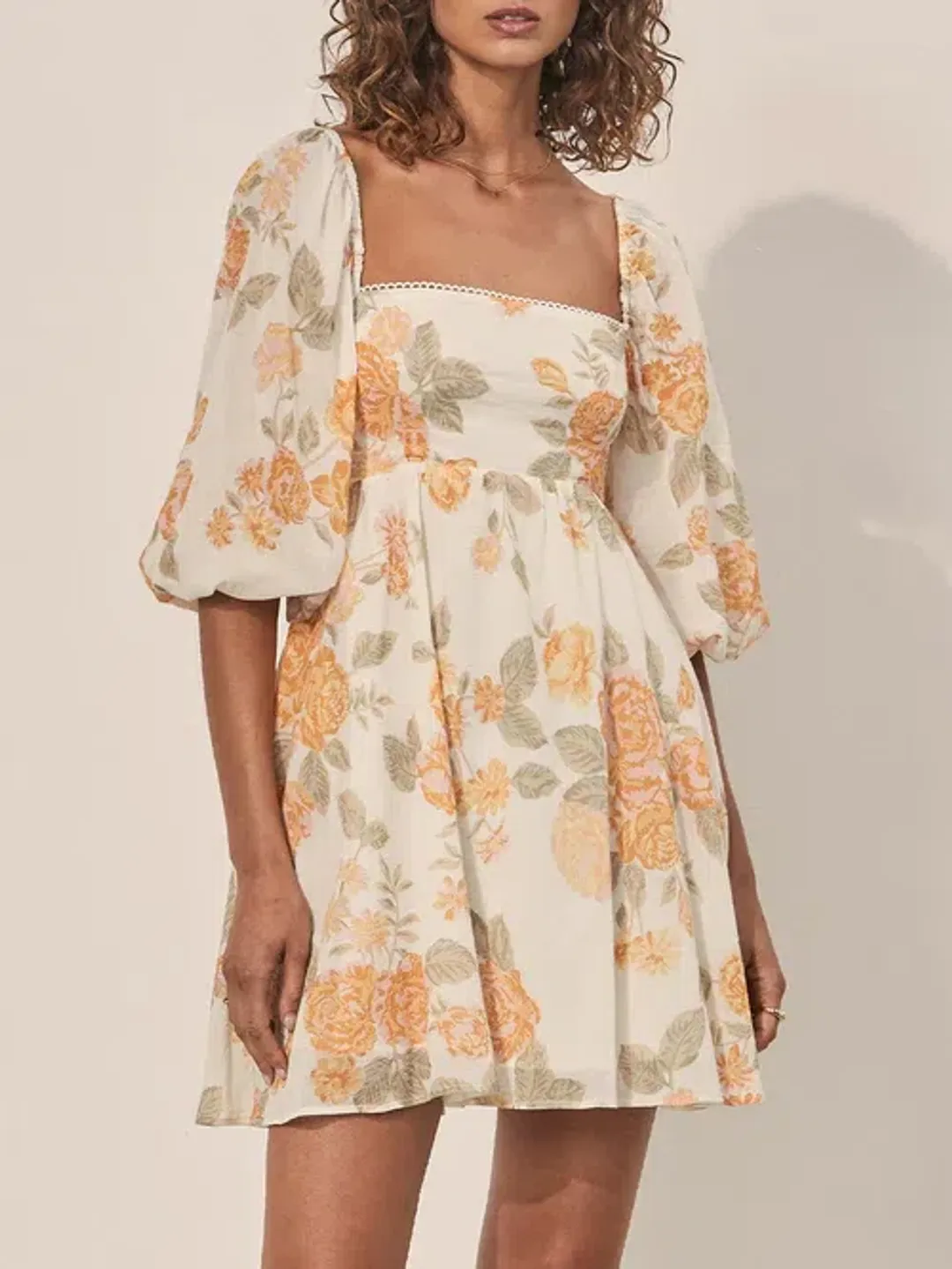 Kivari Blake Mini Floral White Size AU 14 for rent on The Volte - main image