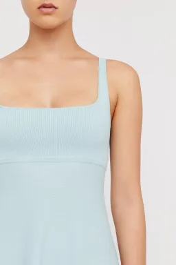 Scanlan Theodore Crepe Knit Square Neck Dress Blue Size M/ AU 10 for rent on The Volte - image 4