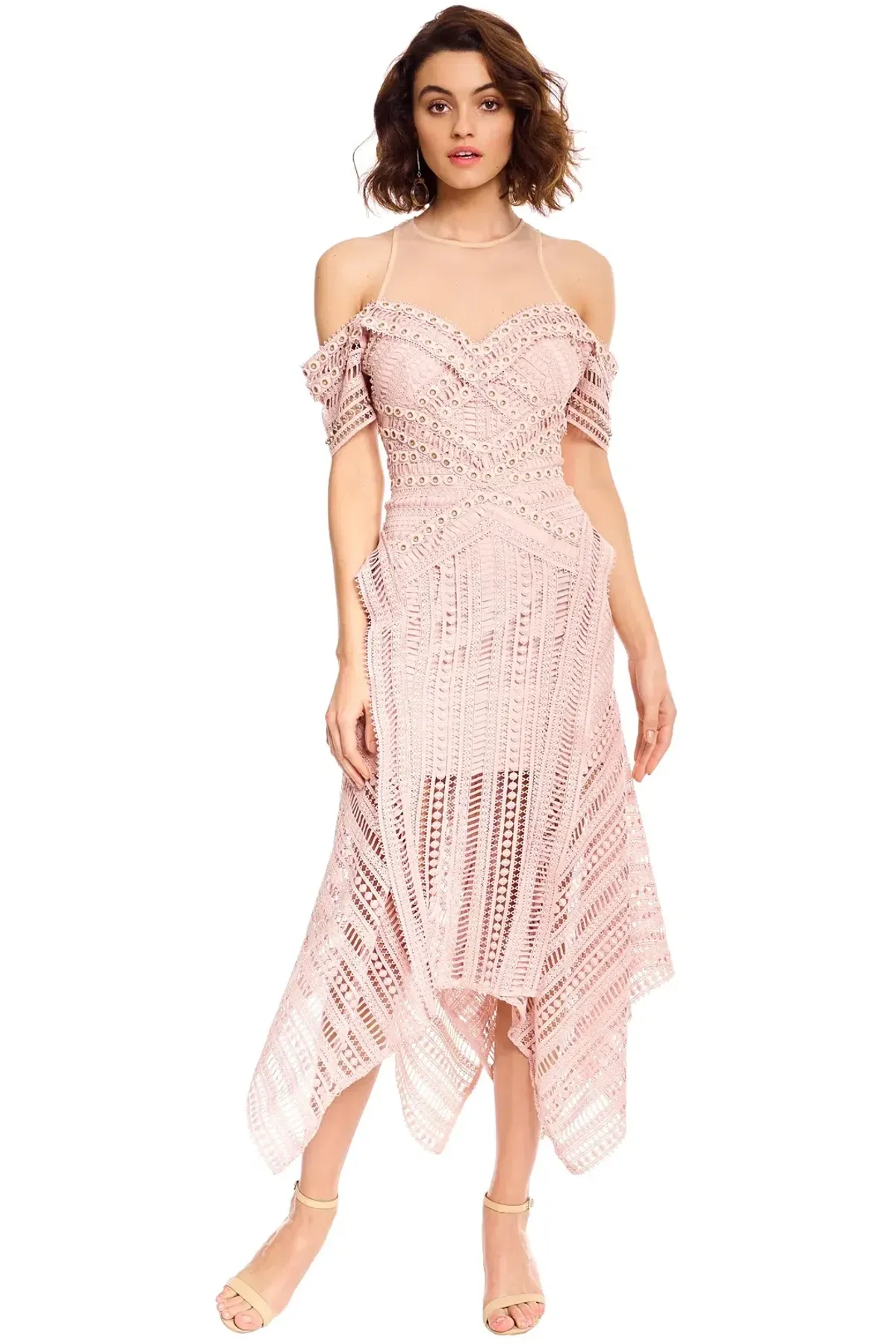 Thurley Sand Dune Dress in Nude Pink Size 10 - Image 2