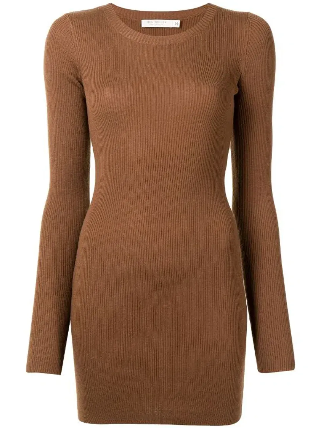 Bec & Bridge Freya L/S Mini Dress Chocolate Size 10 for rent on The Volte - main image