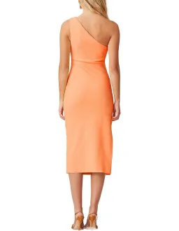 Bec & Bridge Clover Asymmetric Sleeveless Midi Dress Tangerine Size 10 for rent on The Volte - image 2