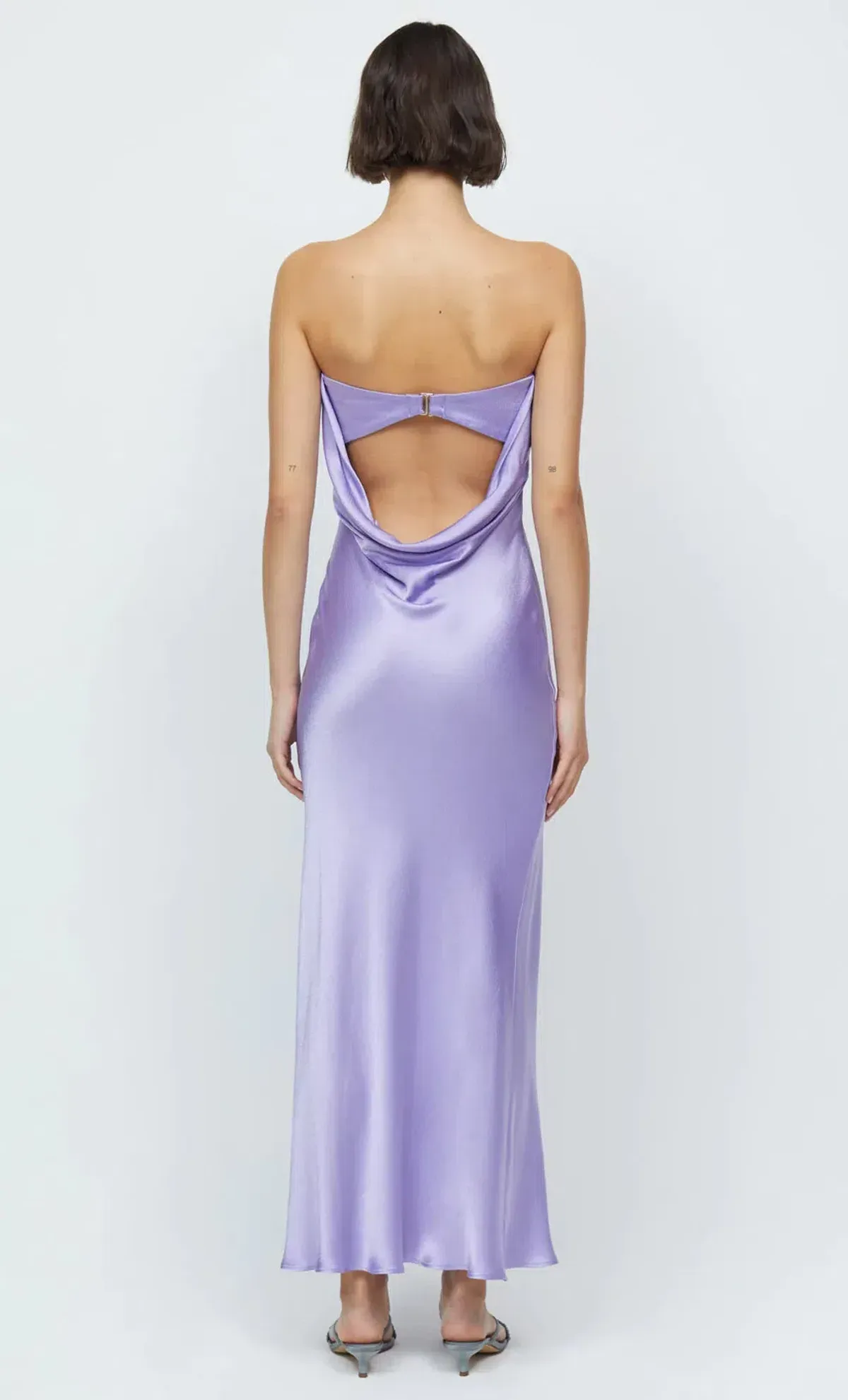 Bec & Bridge Moon Dance Strapless Midi Dress Lilac Size 8 / S - Image 5