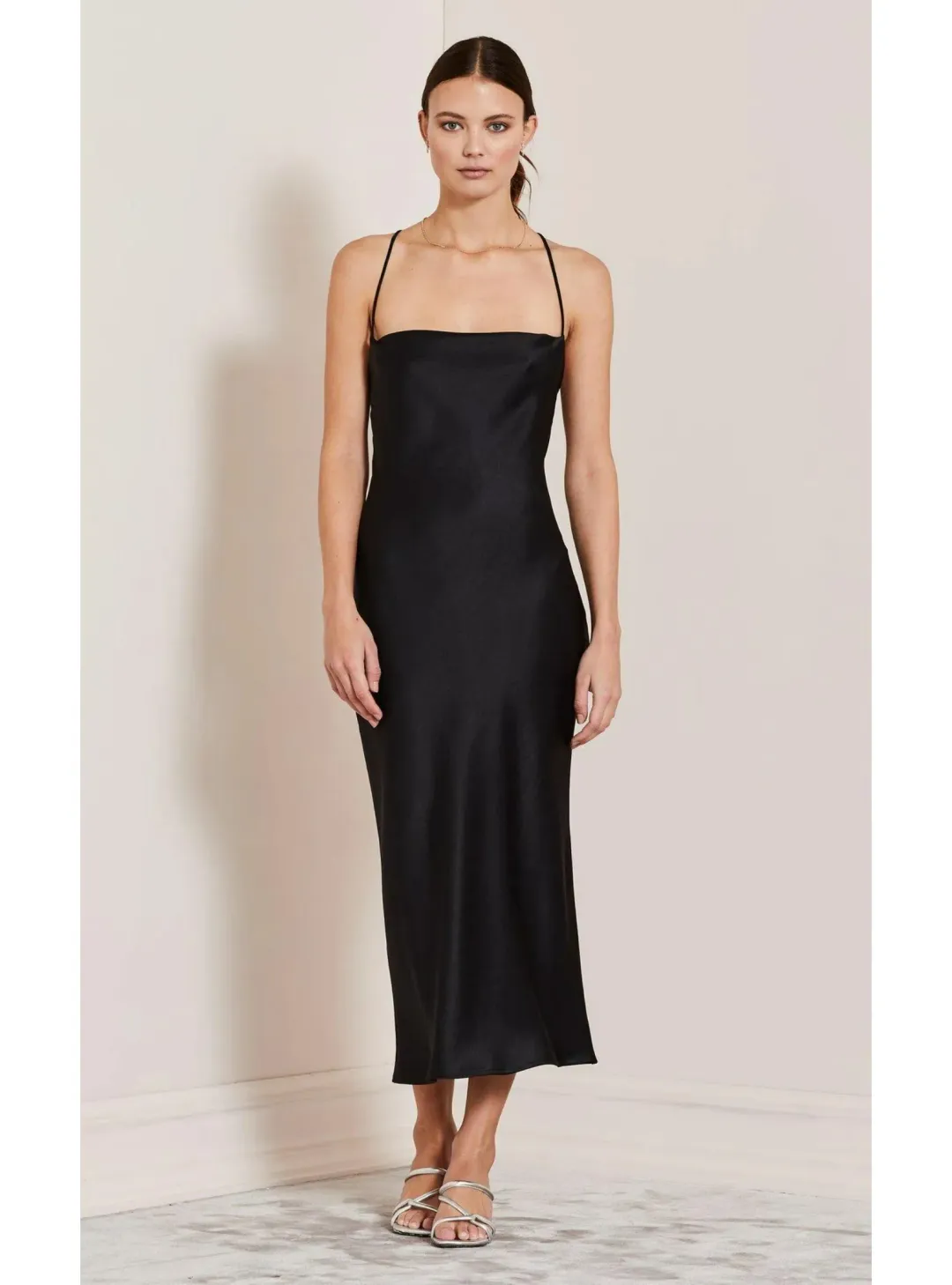 Bec & Bridge All Night Lace Up Dress Black Size AU 6 for rent on The Volte - main image