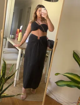 Natalie Rolt Eva Crop and Lilo Skirt Black Size 14 for rent on The Volte - image 4