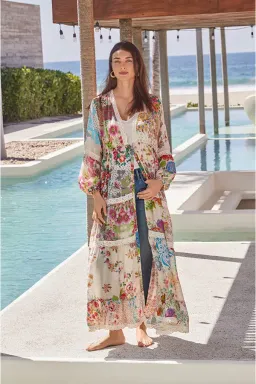 Johnny Was Milana Dress w/ Slip Floral Size M/AU 10 for rent on The Volte - image 2