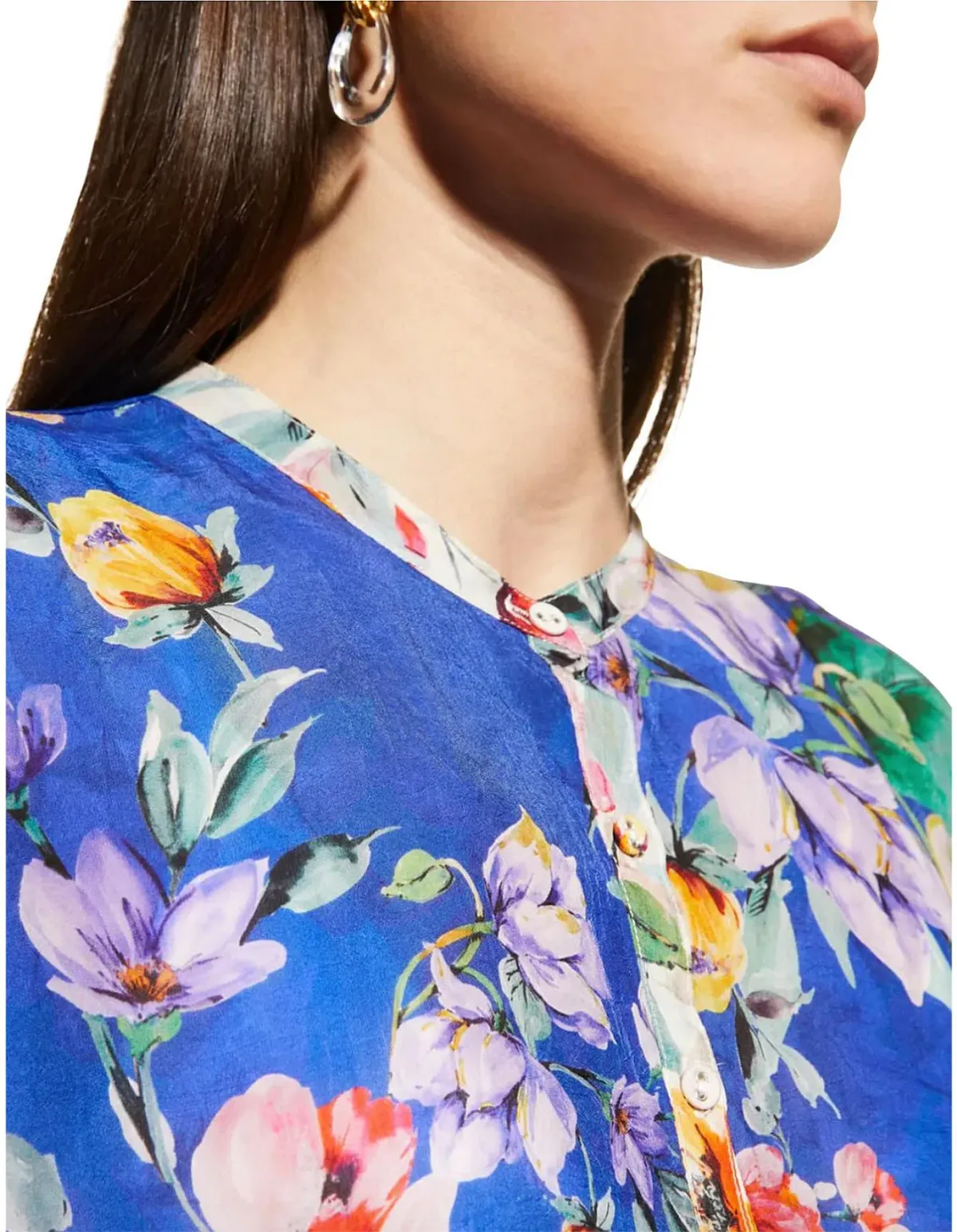 Johnny Was Sky Flower Alba Dress W / Slip Size XL/Au14 - Image 4