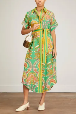 Alemais Marion Shirtdress Emerald Green Size AU 6 for rent on The Volte - image 3