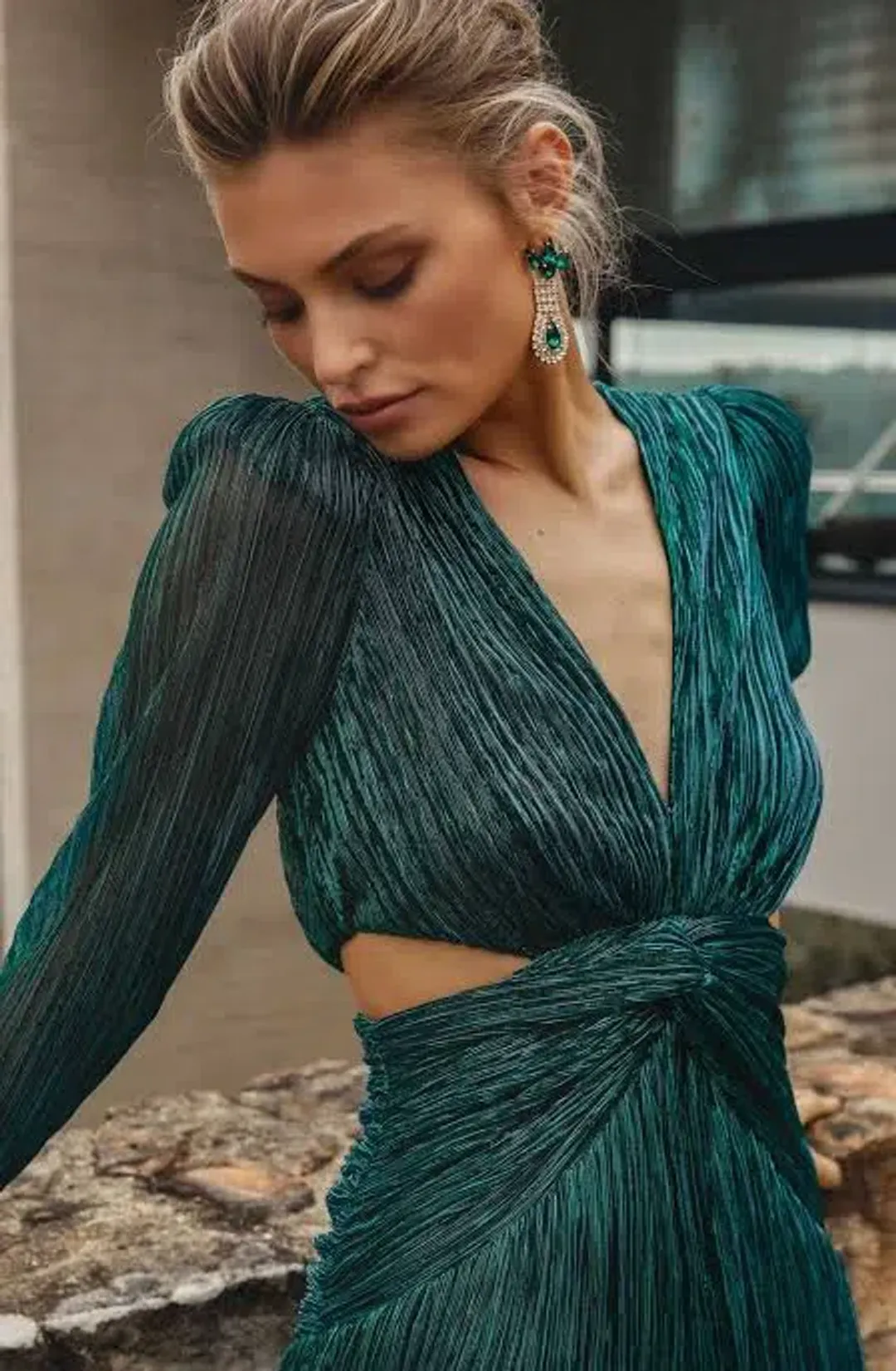 Sheike Millenium Dress Emerald Green Size AU 6 for rent on The Volte - main image