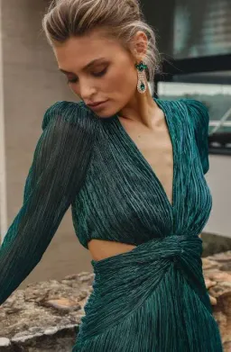 Sheike Millenium Dress Emerald Green Size AU 6 for rent on The Volte - image 1