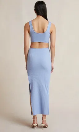 Bec & Bridge Reba Midi Dress Blue Size AU 8 for rent on The Volte - image 3