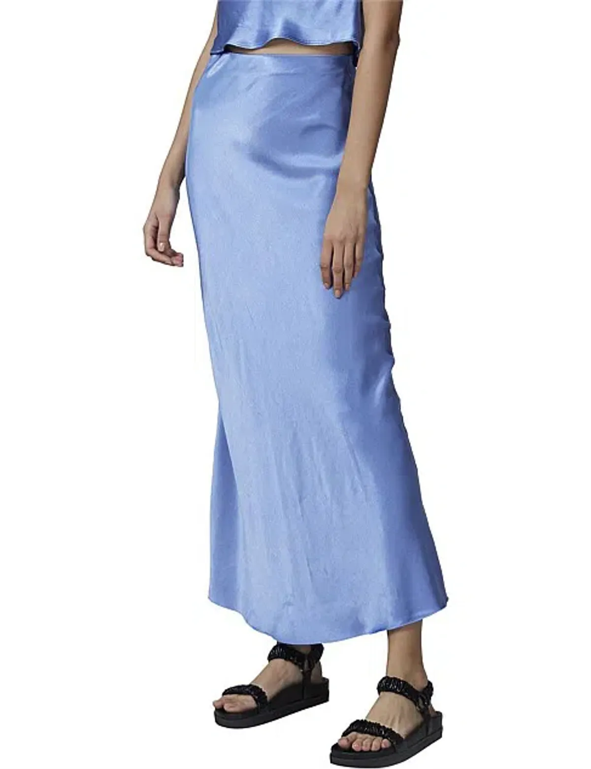 Bec & Bridge Delphine Cornflower Midi Skirt Blue Size AU 14 for rent on The Volte - main image