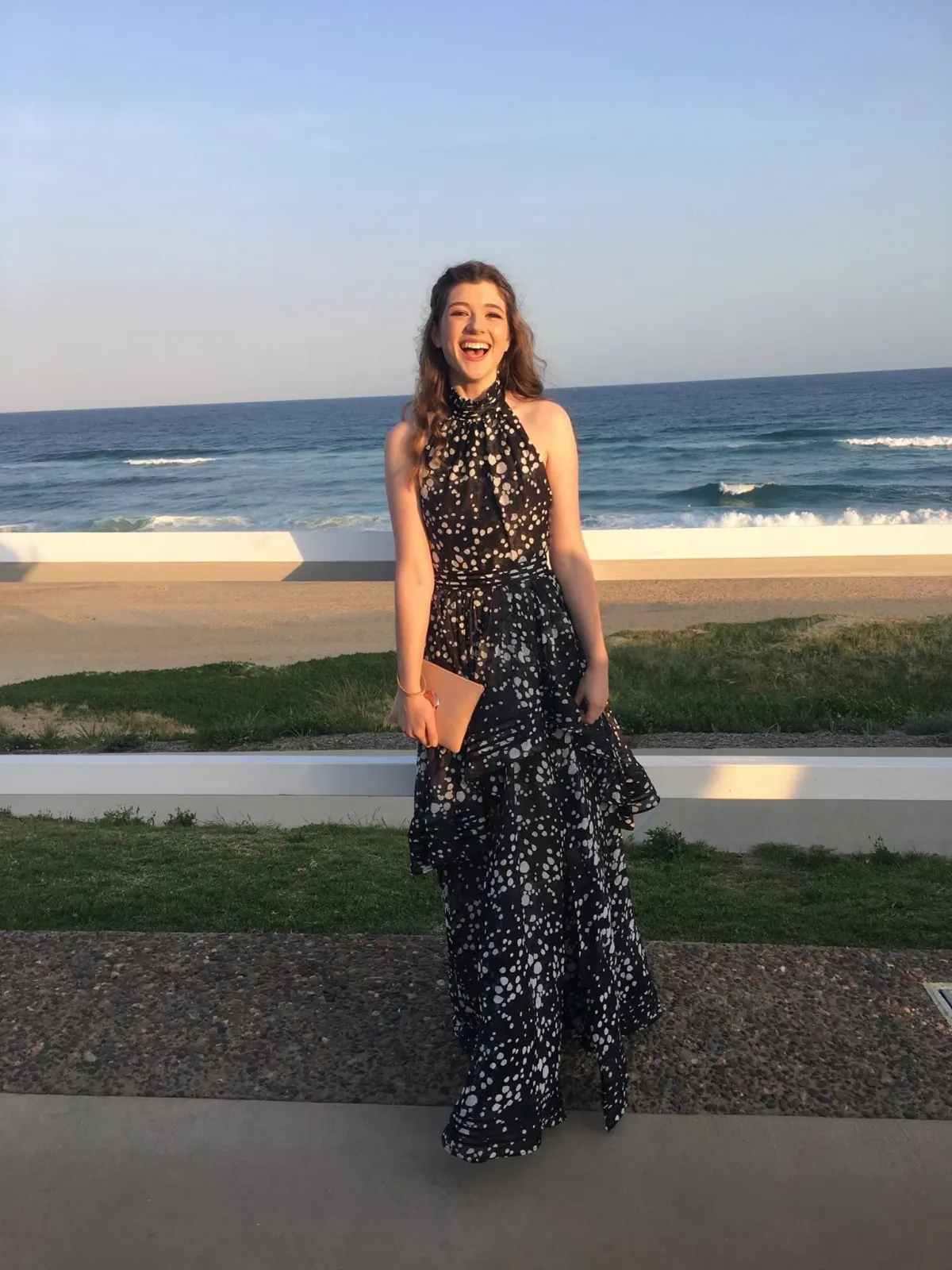 Aje Sienna Gala Maxi Dress Print Black Size AU 12 for rent on The Volte - main image