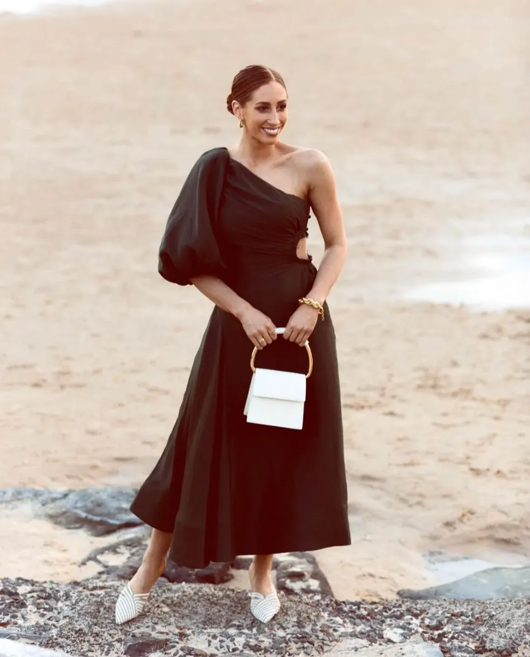 Aje Concept Dress Black Size AU 6 for rent on The Volte - main image