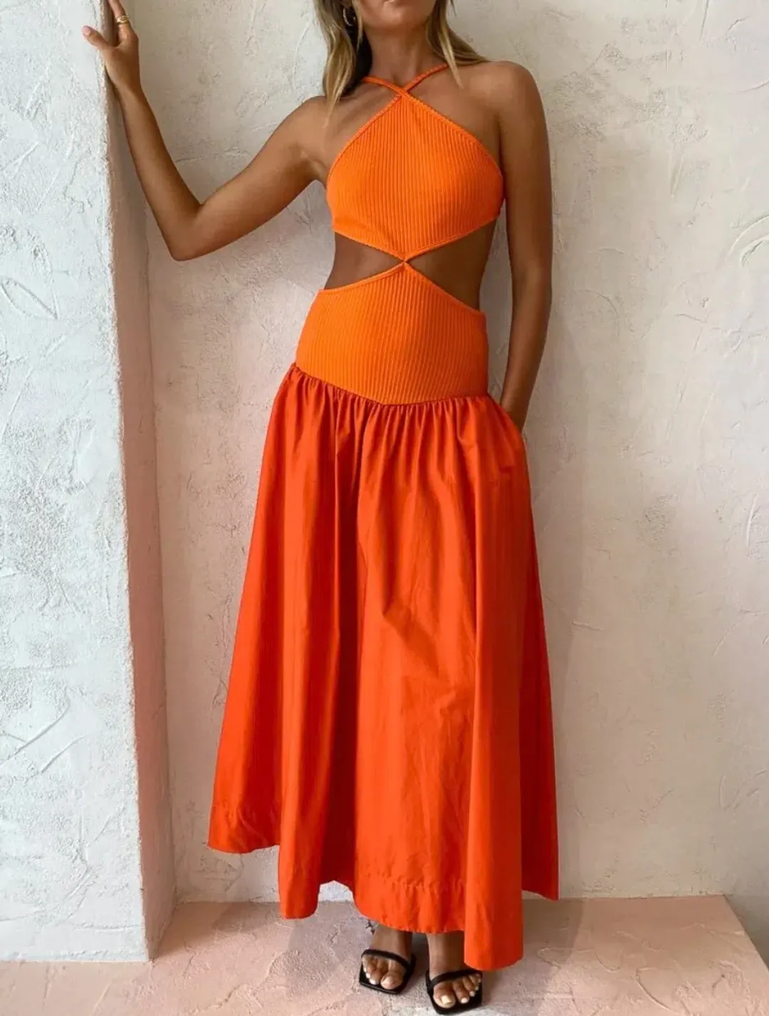 Bec & Bridge Ula Maxi Dress in Chilli Size S / Au 8 for rent on The Volte - main image
