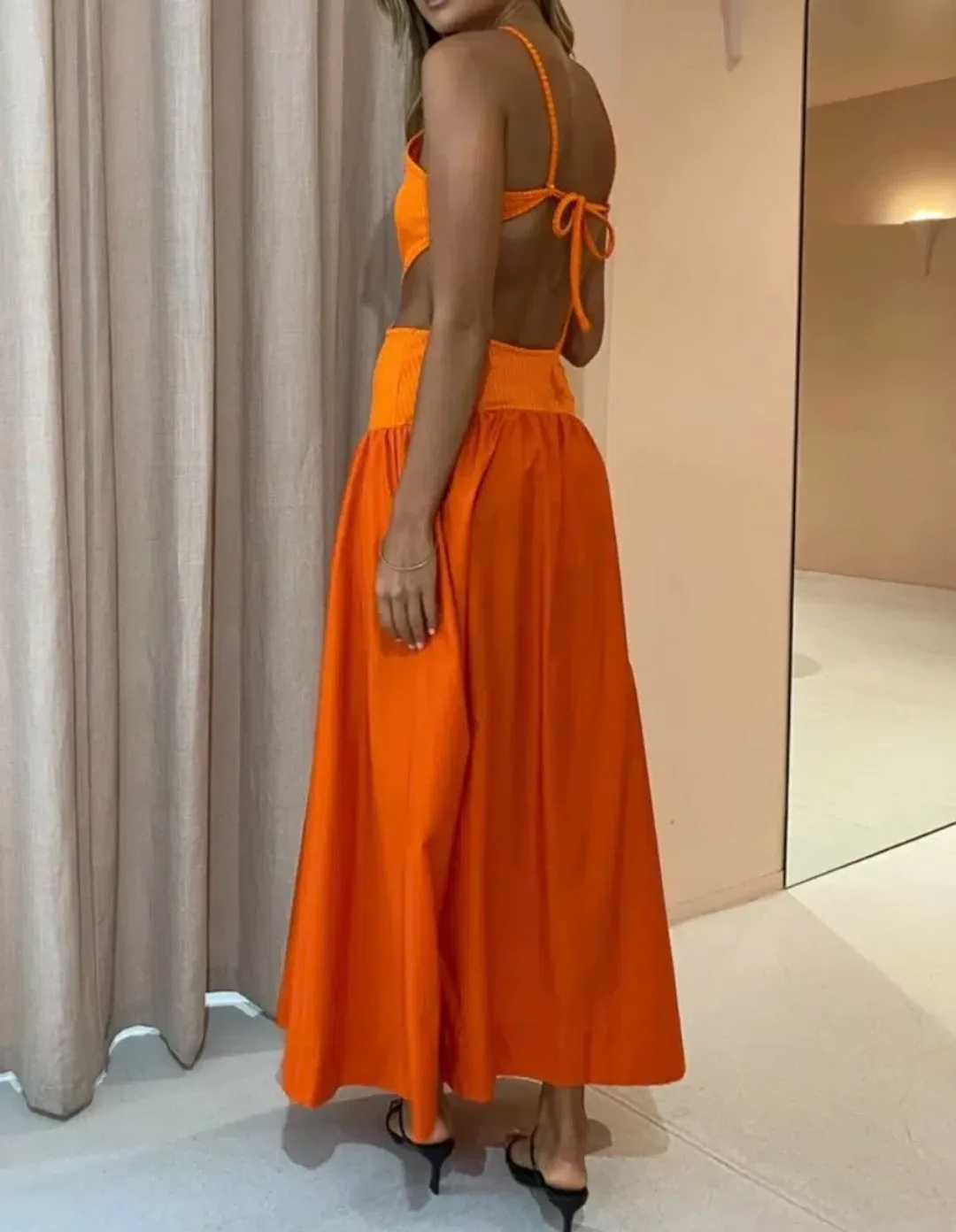 Bec & Bridge Ula Maxi Dress in Chilli Size S / Au 8 for rent on The Volte - main image