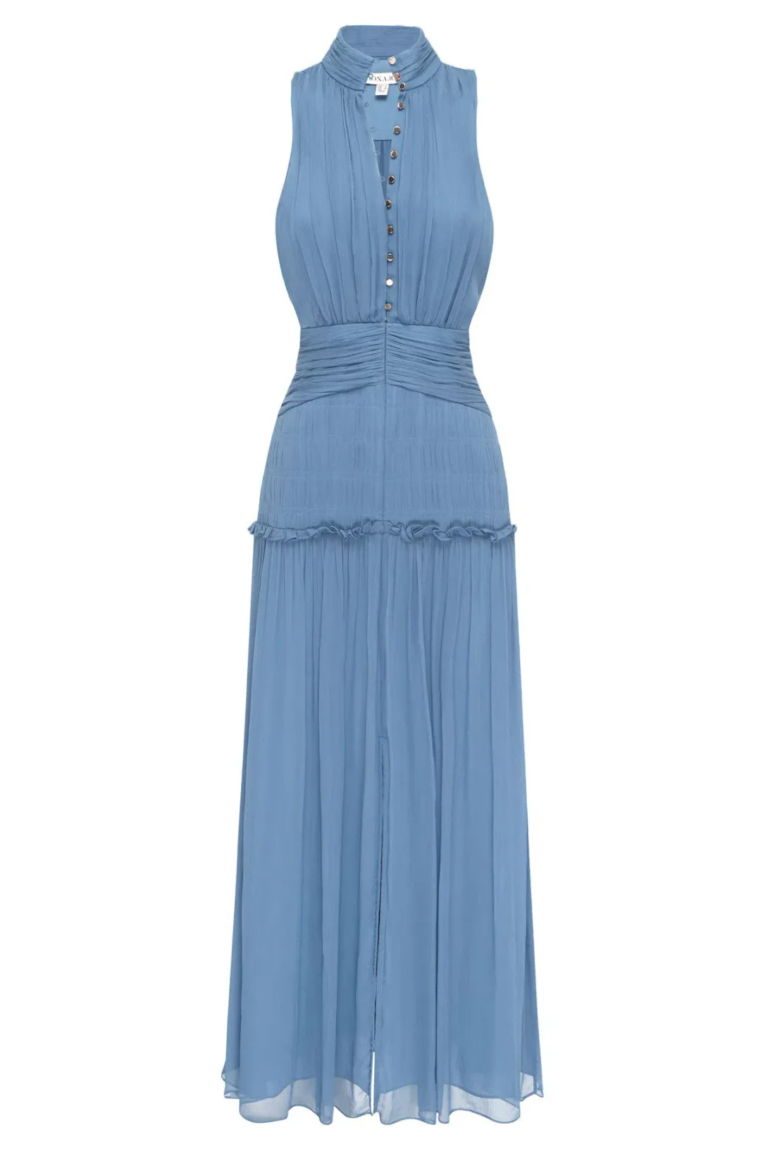 Shona Joy Noemi Sleeveless Button Up Midi Dress Ocean Size 10 / M for rent on The Volte - main image