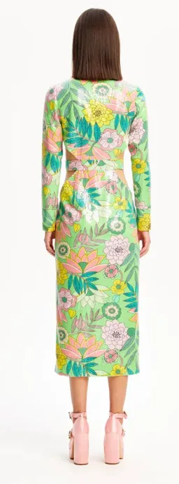 Alice McCall All That Glitters Cut Out Midi Dress Print Size 8 / S for rent on The Volte - image 3