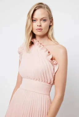 Mossman The Lady Like Midi Dress in Blush Size 12 for rent on The Volte - image 7