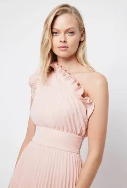 Mossman The Lady Like Midi Dress in Blush Size 16 for rent on The Volte - image 4