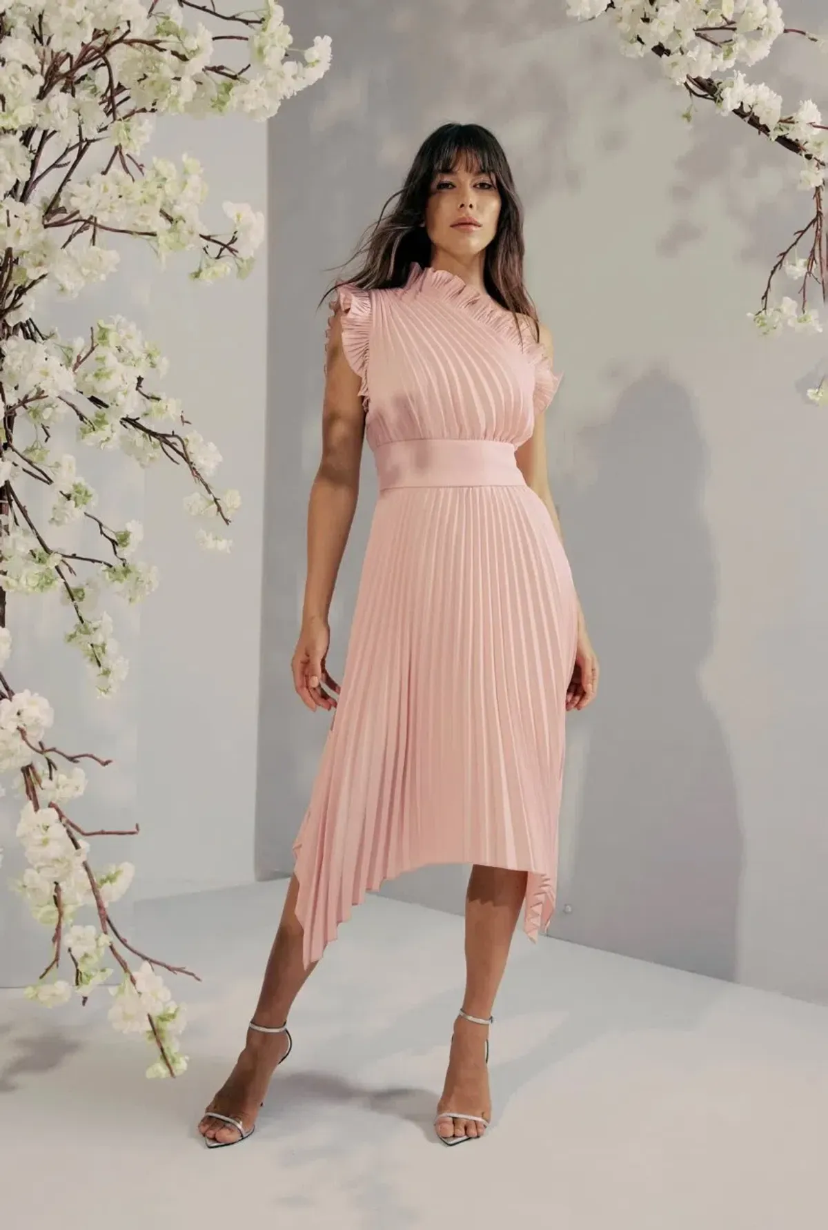 Mossman The Lady Like Midi Dress in Blush Size 16 - Image 8