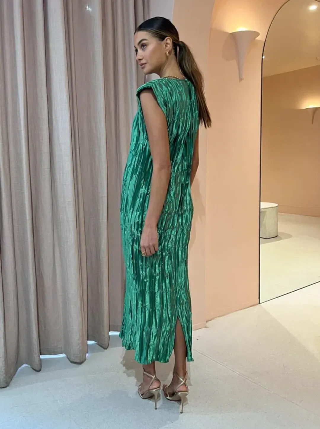 L'Idee Hutton Dress in Sea Green Size AU 6 for rent on The Volte - main image